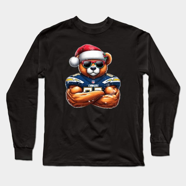 Los Angeles Chargers Christmas Long Sleeve T-Shirt by Americansports